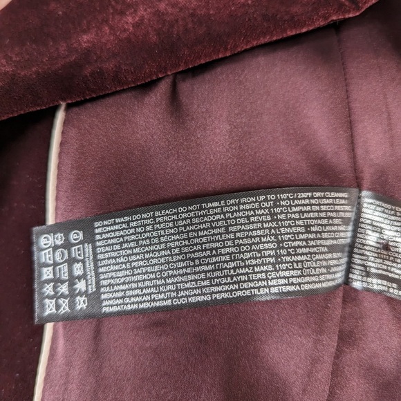 Mango velvet blazer size S open shoulder pads‎ - Picture 9 of 10